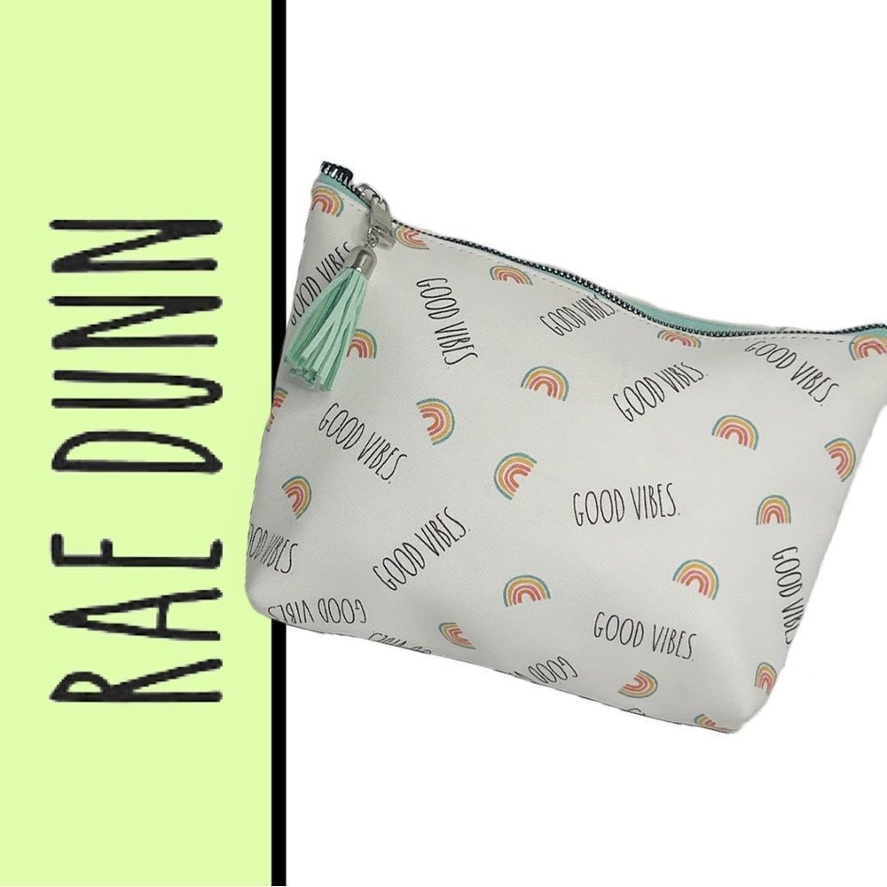Raeโ Dunn GoodโVibes Cosmetic Case -โNWOT